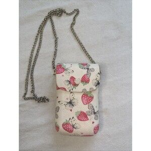 Luv Betsey Johnson Butterflies And Strawberries X Body Vegan Leather Purse